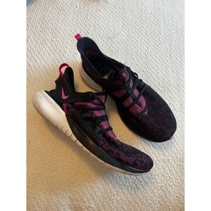 Nike Flex 2019 RN Running Shoes Black Hyper Pink AQ7488-002 Mens 5 Womens 8.5